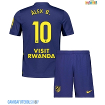 Camisa de time de futebol Atletico Madrid Alex Baena #10 Replicas 2º Equipamento Infantil 2025-26 Manga Curta (+ Calças curtas)